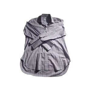 Charles Tyrwhitt Shirt Mens Large‎ 16/33 aPlaid Slim Fit Long Sleeve 731